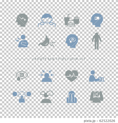 disturbed, uneasiness, stress 62522026