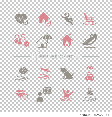 INSURANCE ICON SET 62522044