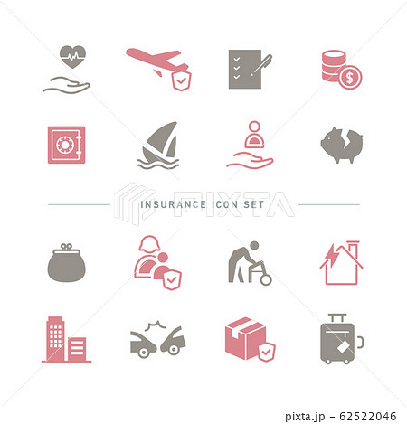 INSURANCE ICON SET 62522046