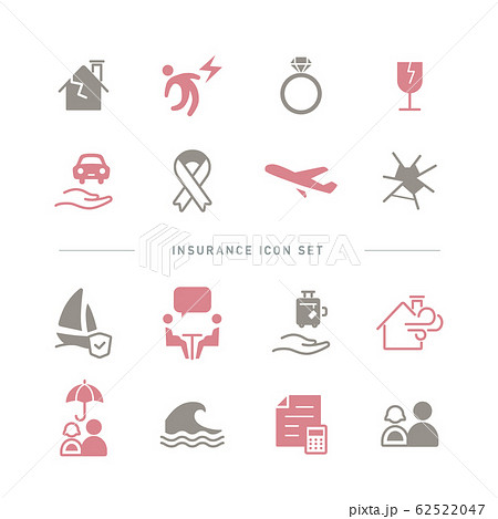 INSURANCE ICON SET 62522047