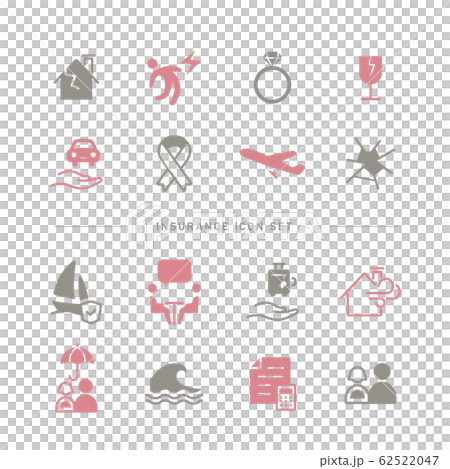 INSURANCE ICON SET 62522047