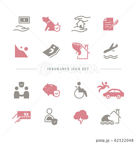 INSURANCE ICON SET 62522048
