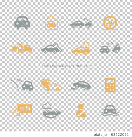 保險 車輛保險 圖標 62522051