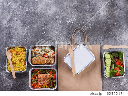 Food delivery concept. Lunch in container Food delivery concept. Lunch in container 62522174