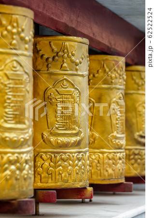 Prayer wheels in Tabo Monastery 62522524