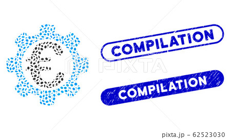 Elliptic Mosaic Euro Options with Grunge Compilation Stamps Elliptic Mosaic Euro Options with Grunge Compilation Stamps 62523030