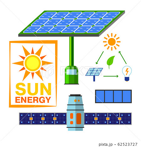 Solar energy vector set. 62523727