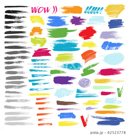Color brush stroke vector set 62523778