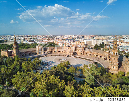 Aerial View Of Plaza De Espana In Seville Spain 62523885
