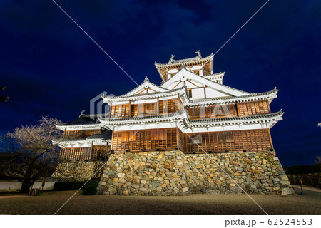 京都府 福知山城 天守閣のライトアップ 京都府 福知山城 天守閣のライトアップ 62524553