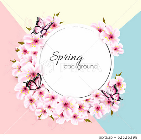 Spring nature background with a pink sakura Spring nature background with a pink sakura 62526398
