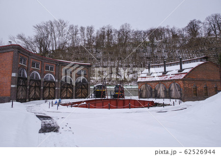 保存されている転車台とレンガ車庫 62526944