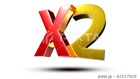 X2 3d のイラスト素材