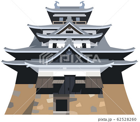松江城イメージ 観光地イラストアイコン 松江城イメージ 観光地イラストアイコン 62528260