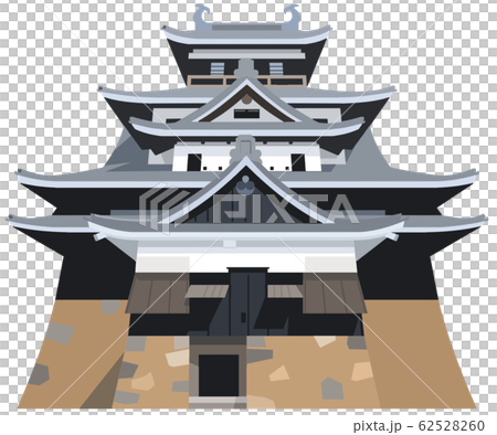 松江城イメージ 観光地イラストアイコン 松江城イメージ 観光地イラストアイコン 62528260