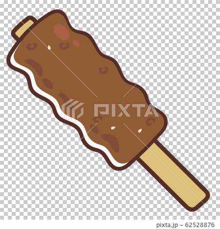 木の葉型の五平餅のイラスト 62528876