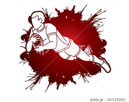 Rugby player action cartoon sport graphic vector. Rugby player action cartoon sport graphic vector. 62529262