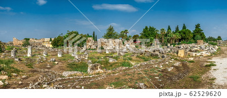 The ruins of the ancient city of Hierapolis in 62529620