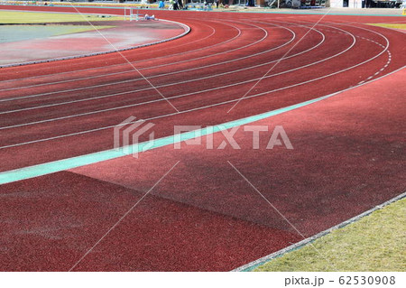 トラック 陸上競技場の写真素材