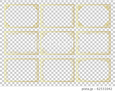 フレーム 飾り枠 飾り罫のイラスト素材