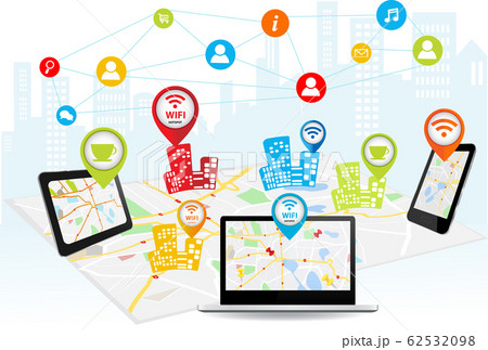 Wireless connection technology concept Wireless connection technology concept 62532098