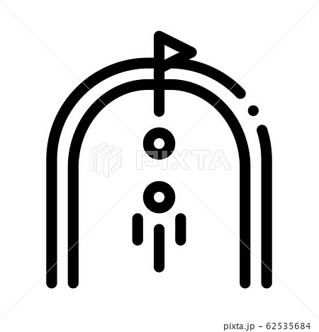 Golf Field Icon Vector Outline Illustration Golf Field Icon Vector Outline Illustration 62535684