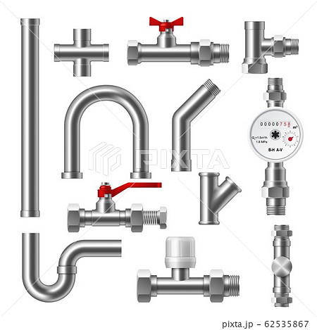 Plumbing fittings, adapters, valves and flow meter 62535867