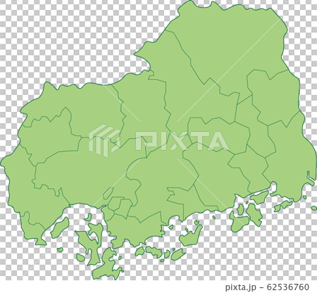 広島県の地図_市町村別 62536760
