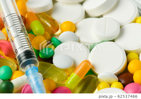 Pills, tablets, syringe, vitamins, drugs, medicine Pills, tablets, syringe, vitamins, drugs, medicine 62537466