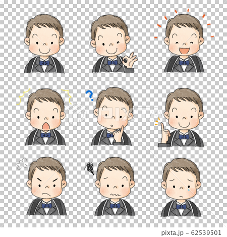 新學生男孩表情套裝（入學典禮服） 62539501