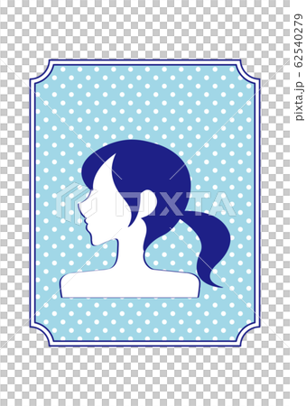 女性簡介藍色 女性簡介藍色 62540279