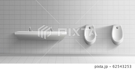 Mens public lavatory 3d realistic mockup Mens public lavatory 3d realistic mockup 62543253