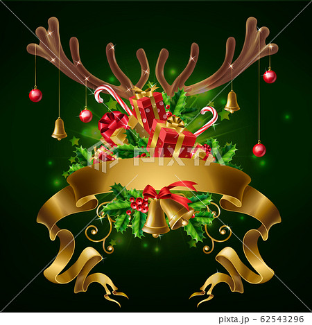 Christmas party invitation card template - Stock Illustration [62543296] -  PIXTA