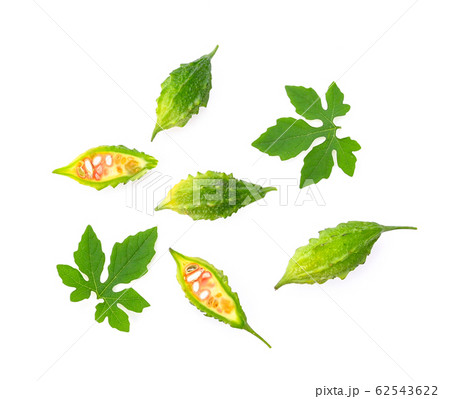Bitter melon on white background 62543622
