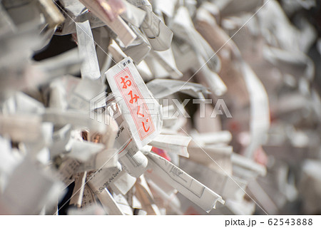 結び付けられた御神籤 おみくじ 神社寺院 結び付けられた御神籤 おみくじ 神社寺院 62543888