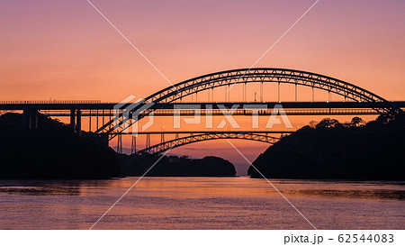 西海橋の夜明け 西海橋の夜明け 62544083