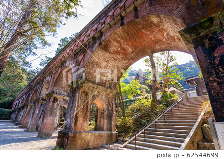 南禅寺 水路閣 京都市左京区の写真素材