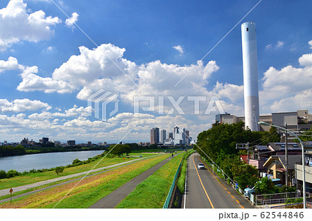 多摩川の風景 62544846