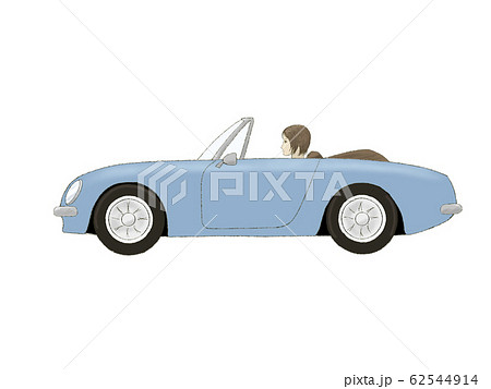 オープンカー 女性 62544914