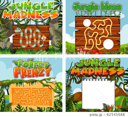 Game templates with green grass in background Game templates with green grass in background 62545088