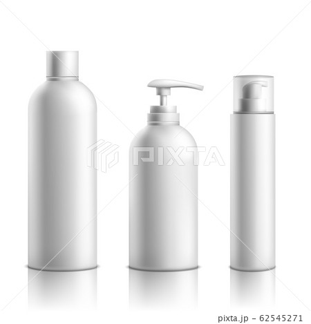 Cosmetics products packaging realistic set 62545271