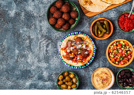 Falafel - traditional dish of Israeli and Middle 62546357