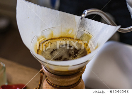 Alternative method of brewing coffee close up Alternative method of brewing coffee close up 62546548