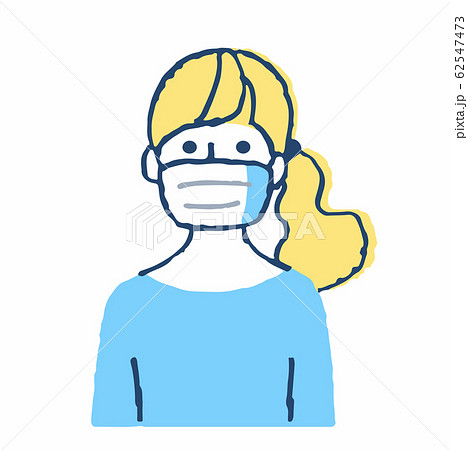 マスクをしている女性 マスクをしている女性 62547473