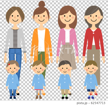 父母子女幼兒園和母親 父母子女幼兒園和母親 62547713