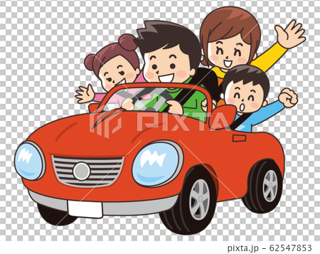 Drive with family - Stock Illustration [62547853] - PIXTA