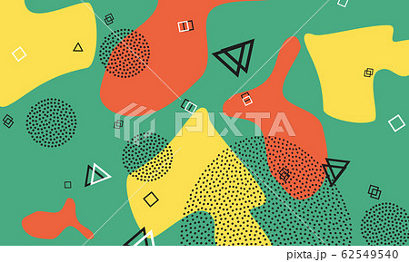 Abstract fun background. Colour shapes pattern. 62549540