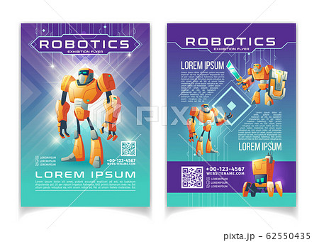 Robotics exhibition advertising flyer pages Robotics exhibition advertising flyer pages 62550435