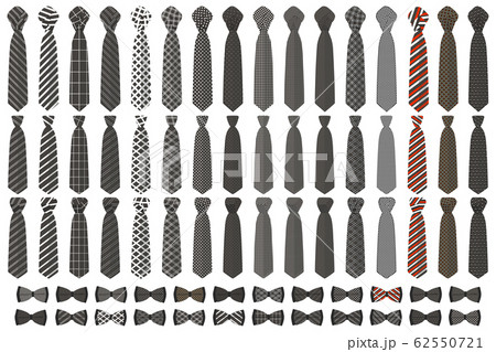 Illustration on theme big colored set neckties 62550721