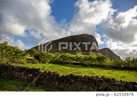 Ranu Raraku Volcano. Easter Island Rapa Nui landcape 62550978